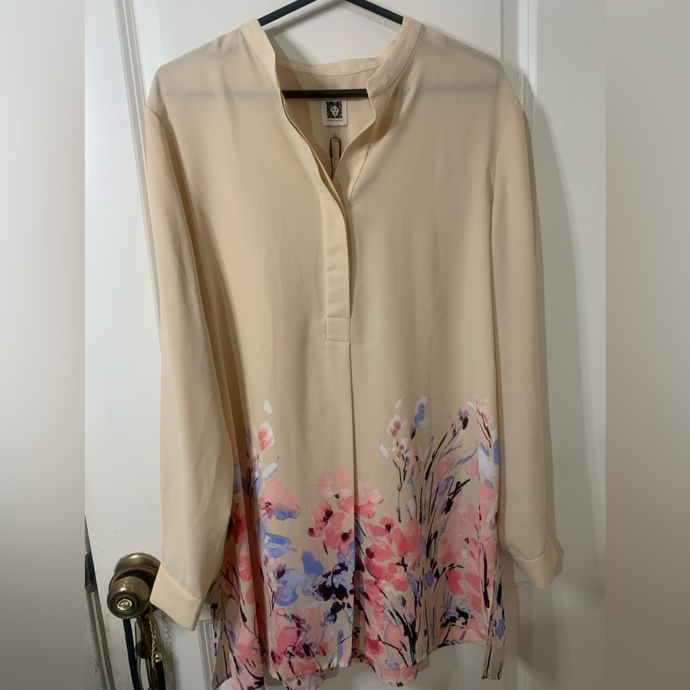 Anne Klein Cream Blouse